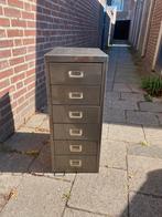 Vintage industrieel laden kast metaal, Ophalen, Zo goed als nieuw, Minder dan 100 cm, Metaal