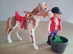 Playmobil paard met verzorging, Ophalen of Verzenden, Zo goed als nieuw, Complete set