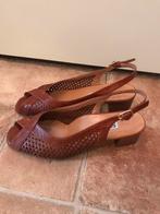 Leren pomps sandalen maat 41, Kleding | Dames, Schoenen, Zwart, Zo goed als nieuw, Sandalen of Muiltjes, Ophalen of Verzenden