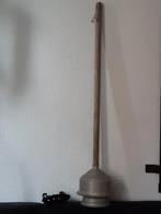 Ouderwetse wasstamper wasklok+ steel ,sleets brocante, Antiek en Kunst, Curiosa en Brocante, Ophalen