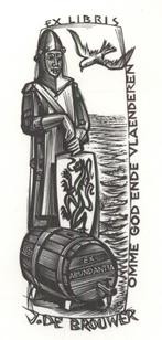 1454 Ex Libris België : Gerard Gaudaen, z.j., Antiek en Kunst, Verzenden