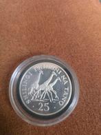 Tanzania, 25 Shilingi 1974 	Silver (.925), Ophalen of Verzenden, Zilver