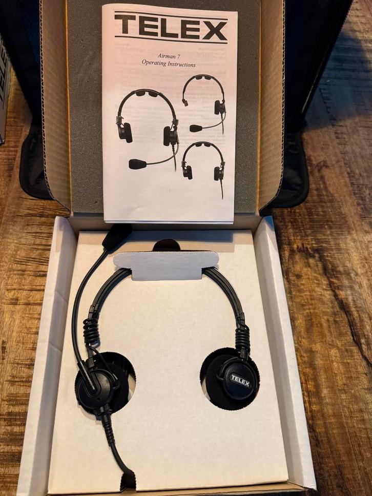 NIEUW Telex Airman 7-0210 Aviation Headset, Audio, Tv en Foto, Koptelefoons, Nieuw, Over oor (circumaural), Overige merken, Ophalen of Verzenden
