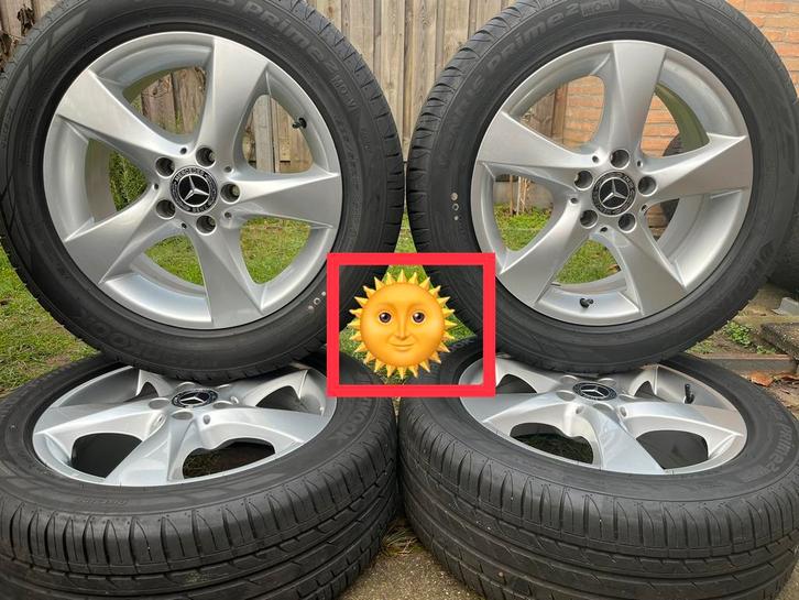 4x7mm 17” orig. Mercedes Vito v-klasse EQV Continental zomer, Auto-onderdelen, Banden en Velgen, Banden en Velgen, Zomerbanden