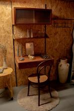 Vintage wandmeubel - bureau - plank - kastje, Huis en Inrichting, Kasten | Wandmeubels, Ophalen, Teakhout, Zo goed als nieuw, Minder dan 150 cm