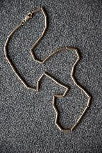 Zilveren halsketting met schakels., Verzenden, Zo goed als nieuw, Zilver, Zilver