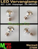 UITVERKOOP: LED E27 Kopspiegel lamp 2700K - 2,5W - 8 stuks, Huis en Inrichting, Lampen | Losse lampen, Led-lamp, Minder dan 30 watt