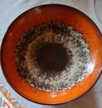 Vintage Oranje/bruine schaal  Scheurich W-Germany 266  31, Verzenden