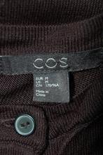 COS lang vest, semi-transparant, zwart, Mt. M, Maat 38/40 (M), Ophalen of Verzenden, COS, Zo goed als nieuw