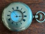 Zakhorloge zilveren(heren) half hunter Victor Fleury werkend, Overige merken, Zakhorloge, Ophalen of Verzenden, Voor 1900
