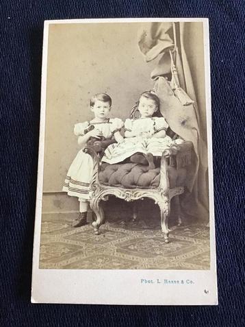 CDV, Zusjes, L. Haase & Comp, Berlijn, Carte de Visite beschikbaar voor biedingen