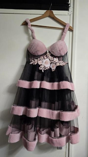 Nieuw lingerie nachthemd – zwart/roze beschikbaar voor biedingen