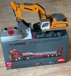 Siku control MAN dieplader 6721 + Liebherr graafmachine 6740, Ophalen, Zo goed als nieuw