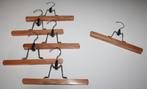 NIEUW 6 broekhangers hangers kledinghangers hout antislip, Ophalen of Verzenden, Nieuw, Hout, Kinderen en Volwassenen