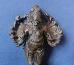 Bronzen sculptuur Vira Ganapati / Ganesha m. 16 armen h 21,5, Ophalen of Verzenden