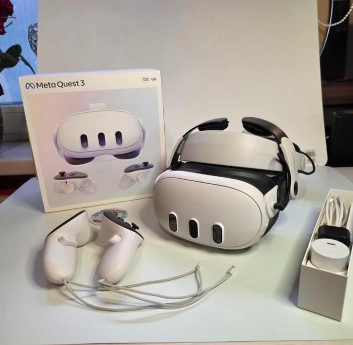 Meta Quest 3 + BOOBVR M3 Pro mount Battery pack, Spelcomputers en Games, Virtual Reality, Zo goed als nieuw, Overige platformen