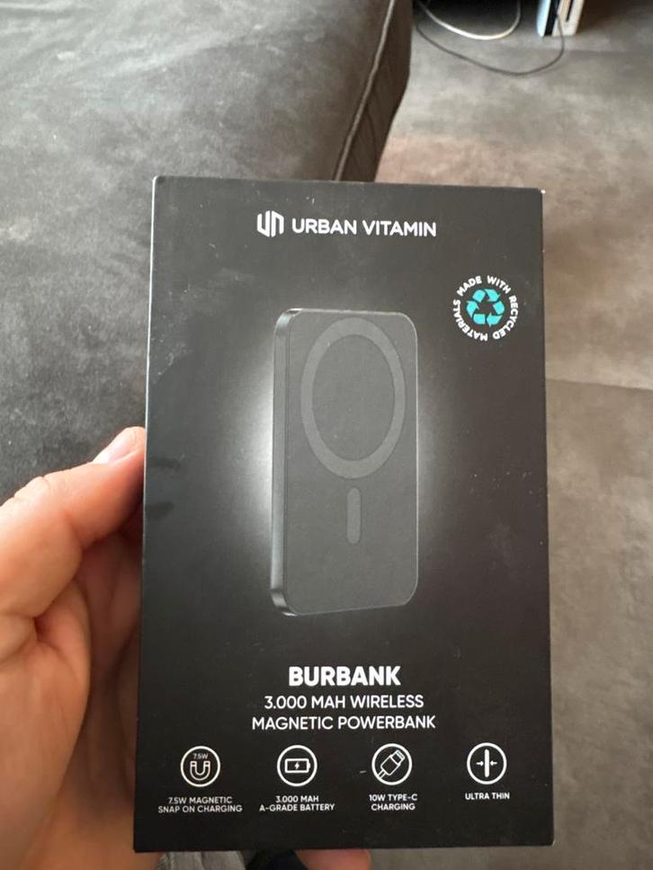 Urban Vitamin Burbank Draadloze Powerbank, Telecommunicatie, Powerbanks, Nieuw, Ophalen of Verzenden