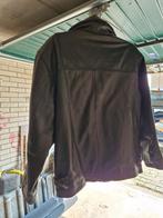Mooie zware lederen jas, Ophalen, Zo goed als nieuw, Zwart