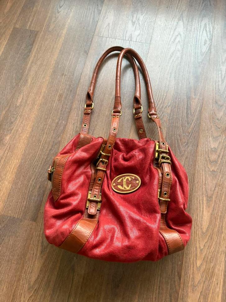 Mooie rode Roberto Cavalli tas  -zeer goede staat, Sieraden, Tassen en Uiterlijk, Tassen | Damestassen, Zo goed als nieuw, Handtas