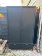 Metalen Zwarte Kast, Ophalen, Gebruikt, 50 tot 100 cm, Metaal