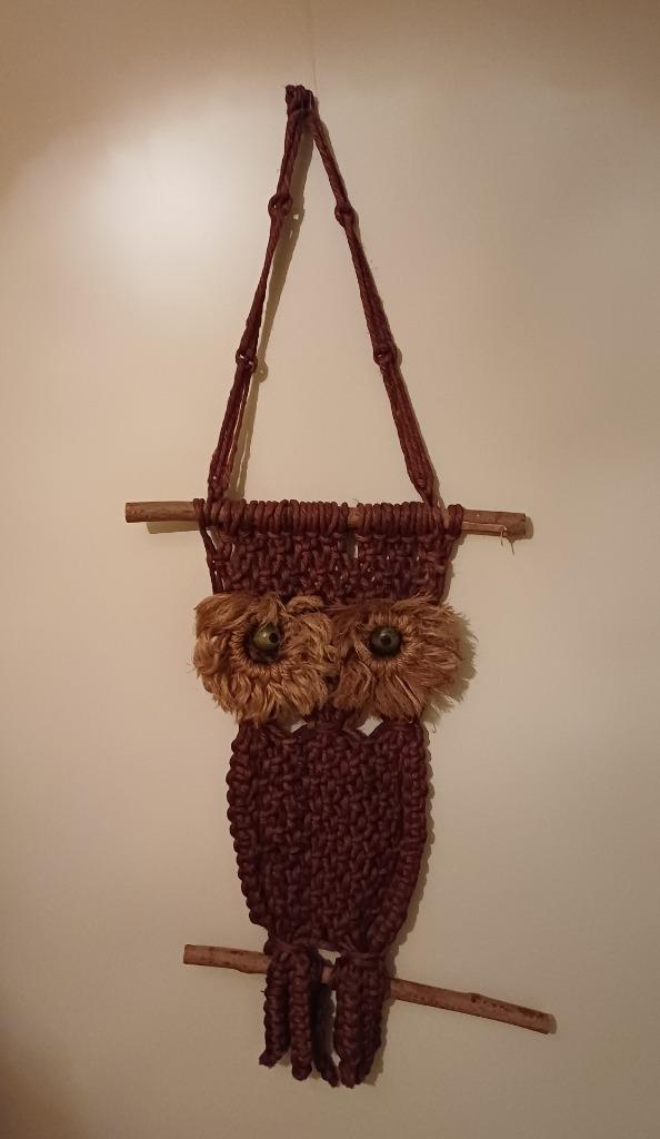 Uil wand decoratie., Huis en Inrichting, Woonaccessoires | Wanddecoraties, Gebruikt, Ophalen