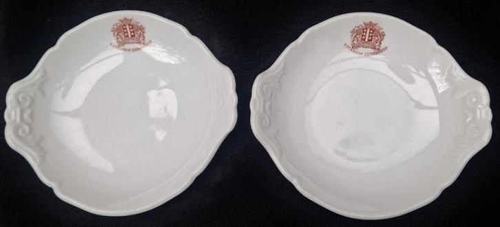2 schitterende schalen vml. v. ITERSON Ziekenhuis GOUDA, Verzamelen, Merken en Reclamevoorwerpen, Gebruikt, Gebruiksvoorwerp, Ophalen of Verzenden