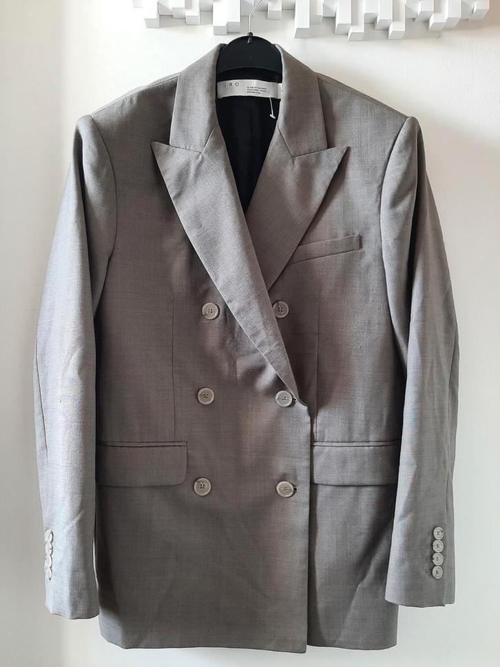 IRO 'Alizza' double breasted colbert mt. 36, Kleding | Dames, Jasjes, Kostuums en Pakken, Zo goed als nieuw, Ophalen of Verzenden