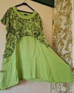 Als nieuw! Sarah Santos linnen lime groen a lijn lagen tunie, Blouse of Tuniek, Ophalen of Verzenden, Zo goed als nieuw, Sarah Santos