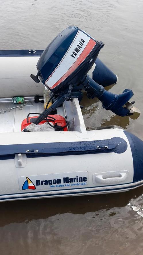 Rubberboot Dragon Marine 3.20m + Yamaha 8pk, Watersport en Boten, Bootonderdelen, Zo goed als nieuw, Motor en Techniek, Motorboot