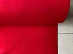 Wolvilt meubelstof; rood; NU 25€ p.m. OF 150€ voor 10 meter, Hobby en Vrije tijd, Stoffen en Lappen, Ophalen, Wol, 120 cm of meer