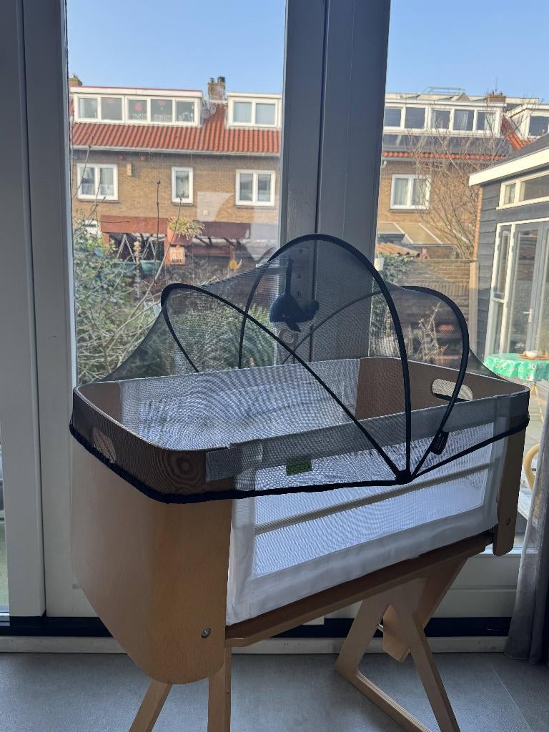 Bednest co-sleeper incl. matras, molton & muggennet, Ophalen, Zo goed als nieuw, Wieg