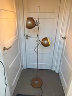 Herda Dubbele Eyeball lamp Bruin/Goud 1970s, Huis en Inrichting, Lampen | Vloerlampen, Ophalen of Verzenden, Zo goed als nieuw