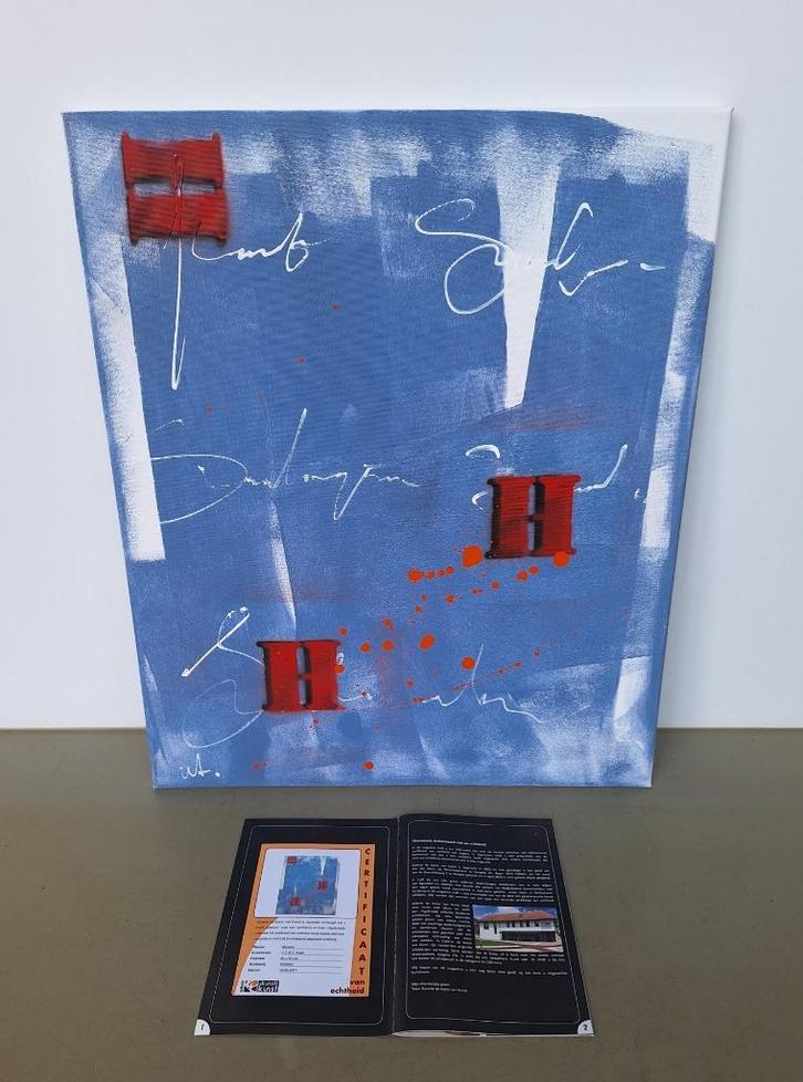 div. Ursula Chantal Sophie Yvette U.C.S.Y. Aubri schilderij, Antiek en Kunst, Kunst | Schilderijen | Abstract, Ophalen of Verzenden