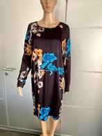 J521 Yaya maat 36/38=S/M jurk jurkje zwart/blauw/wit/bruin, Kleding | Dames, Zwart, Ophalen of Verzenden, Zo goed als nieuw, Knielengte