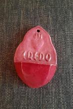 Wijwaterbakje wijwatervat wijwater CREDO 10 cm hoog, Antiek en Kunst, Antiek | Religie, Ophalen of Verzenden