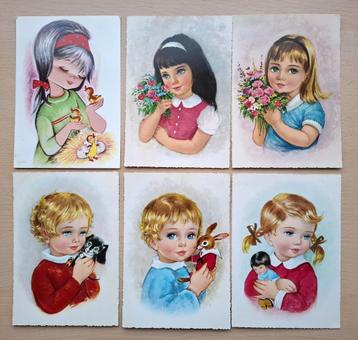Ansichtkaarten kindergezichten meisjes 1971-1973 beschikbaar voor biedingen