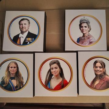 5 gouden postzegels koningshuis Sint Maarten tgv verjaardage beschikbaar voor biedingen