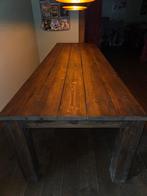 Houten Stamtafel voor 10-12 personen, Huis en Inrichting, Tafels | Eettafels, Ophalen, 100 tot 150 cm, 200 cm of meer, Vijf personen of meer