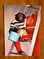 Vintage Ansichtkaart Aap behangt. 1969., Ophalen of Verzenden, 1960 tot 1980, Gelopen, Wild dier