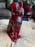 Vintage Egyptische Kat / Bastet / Rood Barnsteen., Ophalen of Verzenden, Zo goed als nieuw, Dier