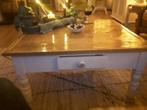 Salontafel antiek grenen, 100 tot 150 cm, Zo goed als nieuw, Minder dan 50 cm, Rechthoekig