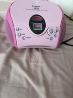 Lenco Draagbare CD Speler met Radio - Roze, Ophalen of Verzenden, Gebruikt, Draagbaar