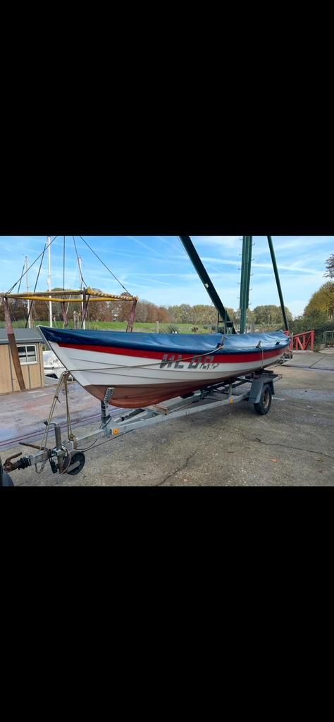 Kanteltrailer maximaal 750 kg wegtrailer, Watersport en Boten, Boottrailers, Gebruikt, Open zeilboottrailer, Minder dan 1500 kg
