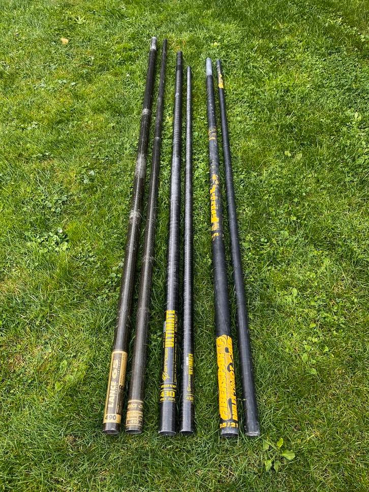 Windsurf masten 3x, Watersport en Boten, Windsurfen, Zo goed als nieuw, Mast, 7 m² of meer, Ophalen