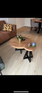 Ronde Eiken Salontafel Set. Beste Prijs/Kwaliteit, Ophalen, Nieuw, 50 tot 100 cm, Minder dan 50 cm