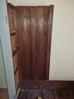 Strakke Antieke Eiken Kast in de Matte Verf Brocante Vintage, Ophalen