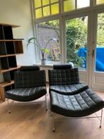 Leolux Volare fauteuils met hocker, Huis en Inrichting, Fauteuils, Ophalen, Minder dan 75 cm, Zo goed als nieuw, 75 tot 100 cm
