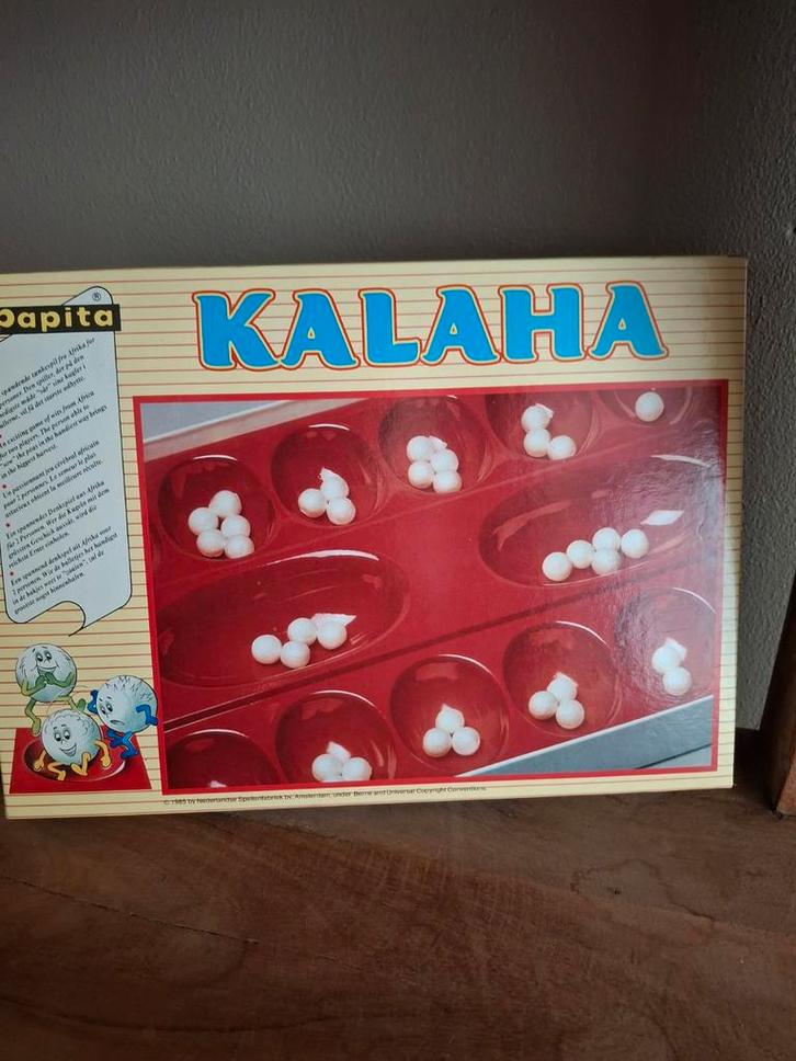 Kalaha spel van Papita, Hobby en Vrije tijd, Gezelschapsspellen | Bordspellen, Gebruikt, Een of twee spelers, Ophalen of Verzenden