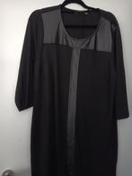 Te Koop: STUDIO Jurk,  mt 46. Zwart/Leer. (J-49)., Studio, Zwart, Maat 46/48 (XL) of groter, Ophalen of Verzenden