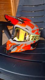 Airoh stryker Z.G.A.N. met 100% armega crossbril crosshelm, Ophalen of Verzenden, Tweedehands, Offroadhelm, Overige merken